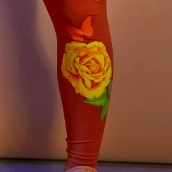 WOMENS ACTIVEWEAR BLOSSOM TUMMY TUCK ACTIVE SET-BROWN