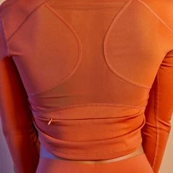 WOMENS ACTIVEWEAR BLOSSOM TUMMY TUCK ACTIVE SET-BROWN