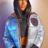 WOMENS OUTERWEAR VERGE PUFFER JACKET-SILVER