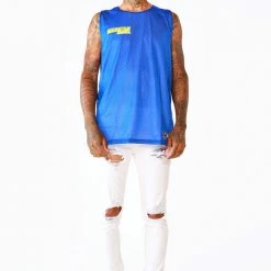 MENS TANKS GIMZO JERSEY - BLUE