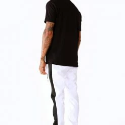 MENS TRACK SETS JEROME T-SHIRT TRACK SET- BLK/WHT