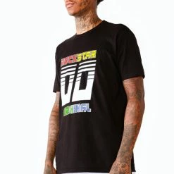 MENS TRACK SETS JEROME T-SHIRT TRACK SET- BLK/WHT