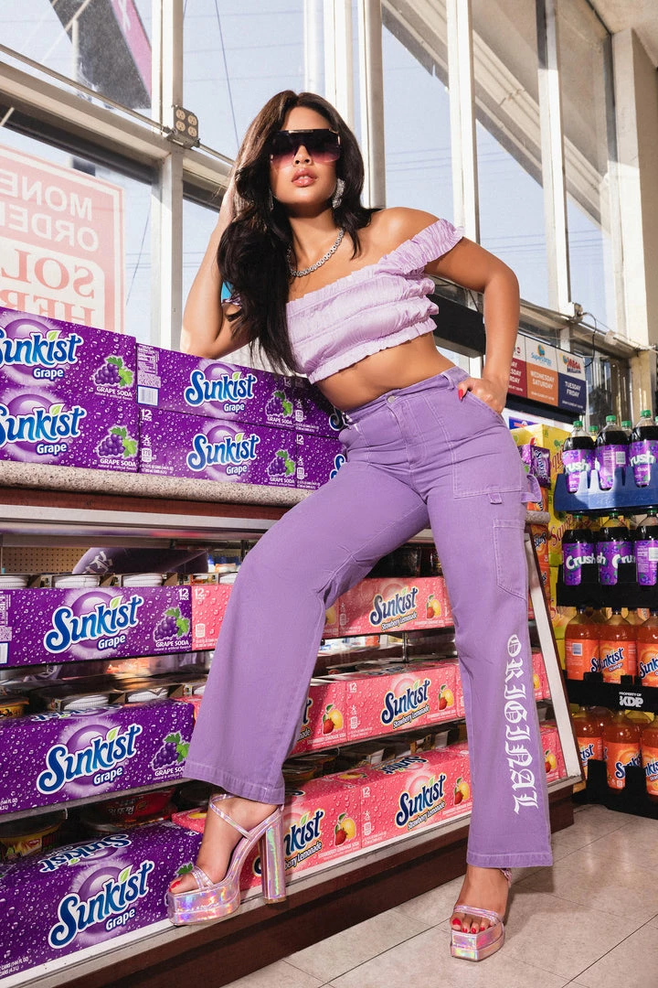 Cheap ❤️ WOMENS TOPS Best Seller JALIYAH CROP TANK-LAVENDER 😍 2 WOMENS TOPS Best Seller JALIYAH CROP TANK-LAVENDER