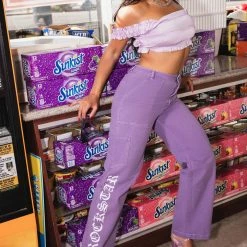 Cheap ❤️ WOMENS TOPS Best Seller JALIYAH CROP TANK-LAVENDER 😍 7 WOMENS TOPS Best Seller JALIYAH CROP TANK-LAVENDER