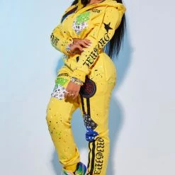 Outlet ✔️ WOMENS TRACK SETS AMBER TRACKSET-YELLOW 🎉 16 WOMENS TRACK SETS AMBER TRACKSET-YELLOW