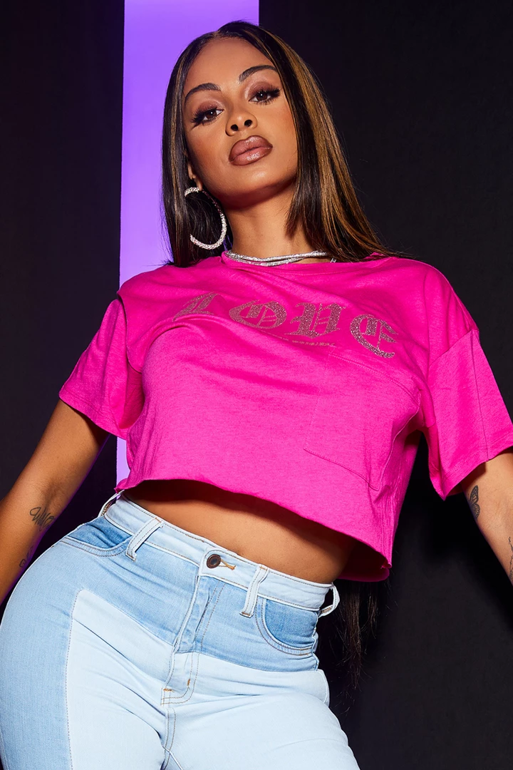 Brand new ❤️ WOMENS TEES Best Seller LOVE TEE-PINK 🌟 1 WOMENS TEES Best Seller LOVE TEE-PINK