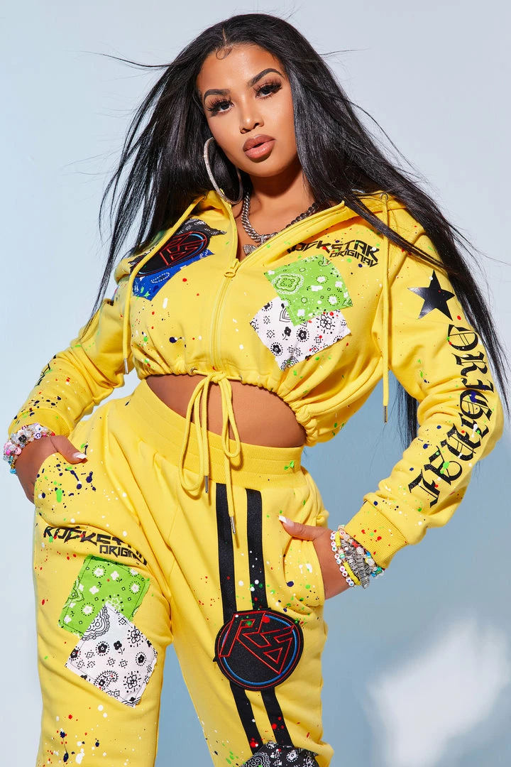 Outlet ✔️ WOMENS TRACK SETS AMBER TRACKSET-YELLOW 🎉 1 WOMENS TRACK SETS AMBER TRACKSET-YELLOW