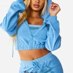 WOMENS TRACK SETS MONTANA SET - LT BLUE