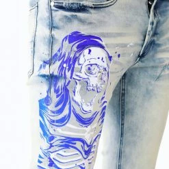 MENS JEANS MILLER JEAN- WHITE Denim