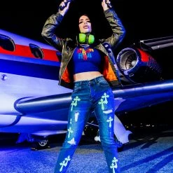 WOMENS JACKETS Gemma Olive Varsity Jacket Best Seller