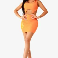 WOMENS DRESSES DON SKIRT DRESS - ORANGE Best Seller