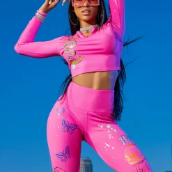 Best Pirce ✨ WOMENS ACTIVEWEAR FINLEY RIBBED ACTIVE SET-PINK 👍 21 WOMENS ACTIVEWEAR FINLEY RIBBED ACTIVE SET-PINK