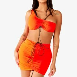 WOMENS DRESSES Best Seller SADIE SKIRT SET - ORANGE