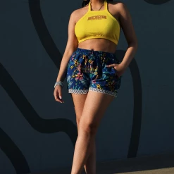 WOMENS TOPS Best Seller SUNNY HALTER NECK TANK-YELLOW