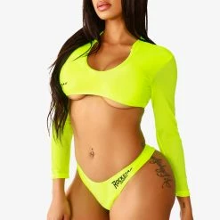 WOMENS SHAPEWEAR Best Seller SKYLAR BIKINI - NEON YELLOW