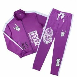MENS TRACK SETS AGUSTIN GRAPHIC TRACK SET-PURPLE
