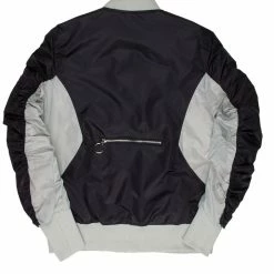 MENS JACKETS AKI BOMBER JACKET-BLACK/GREY