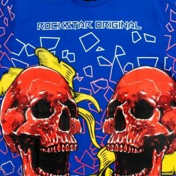 MENS TEES ALDI GRAPHIC T-SHIRT-ROYAL BLUE Tops