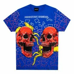 MENS TEES ALDI GRAPHIC T-SHIRT-ROYAL BLUE Tops
