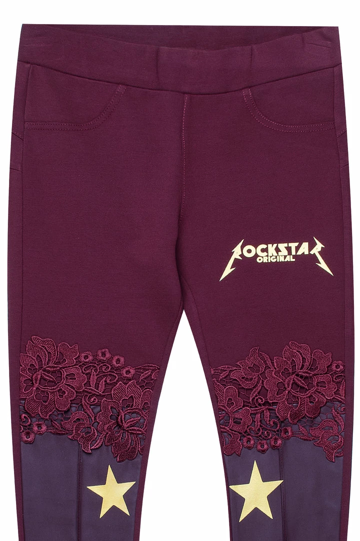 Discount ๐ฏ WOMENS PANTS ALIZA LEATHER & LACE LEGGING-BURGUNDY ๐งจ 2 WOMENS PANTS ALIZA LEATHER & LACE LEGGING-BURGUNDY