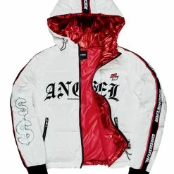 WOMENS OUTERWEAR ANGEL PUFFER JACKET-WHITE