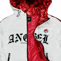 WOMENS OUTERWEAR ANGEL PUFFER JACKET-WHITE