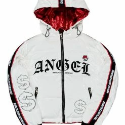 WOMENS OUTERWEAR ANGEL PUFFER JACKET-WHITE