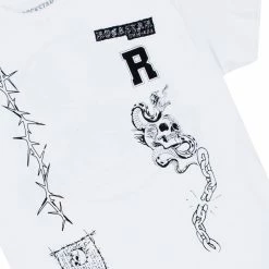 MENS TEES AZIEL GRAPHIC T-SHIRT-WHITE