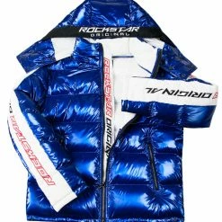 MENS OUTERWEAR Jackets & Outerwear Metallic Royal Blue Alasia Puffer Jacket