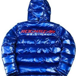 MENS OUTERWEAR Jackets & Outerwear Metallic Royal Blue Alasia Puffer Jacket