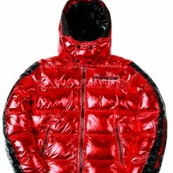 MENS OUTERWEAR Metallic Red Alasia Puffer Jacket