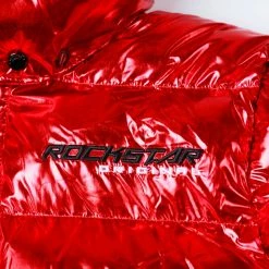 MENS OUTERWEAR Metallic Red Alasia Puffer Jacket