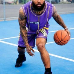 MENS SHORT SETS ALRICK GRAPHIC SHORT SET-PURPLE