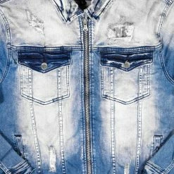 MENS DENIM JACKETS AVID DENIM JACKET- MEDIUM WASH