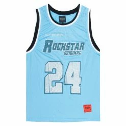 MENS TANKS BAKER JERSEY- BLUE Tops