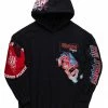 MENS HOODIES & SWEATSHIRTS BASSEL PATCHWORK HOODIE-BLACK Tops