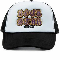 MENS ACCESSORIES BASTIAN VARSITY TRUCKER HAT-BLACK/WHITE