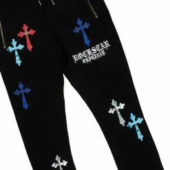 BOYS TRACK SETS New Arrivals BOYS BERLIN T-SHIRT STACKED FLARE TRACKSET-BLACK