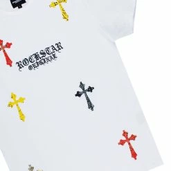 MENS TRACK SETS BERLIN T-SHIRT STACKED FLARE TRACKSET-WHITE