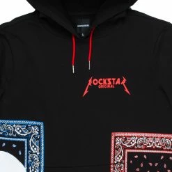MENS HOODIES & SWEATSHIRTS BILLIE PRINTED HOODIE-BLACK