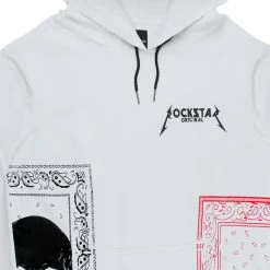 MENS HOODIES & SWEATSHIRTS BILLIE PRINTED HOODIE-WHITE