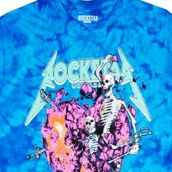 MENS TEES CHEVALIER GRAPHIC T-SHIRT-BLUE/BLACK