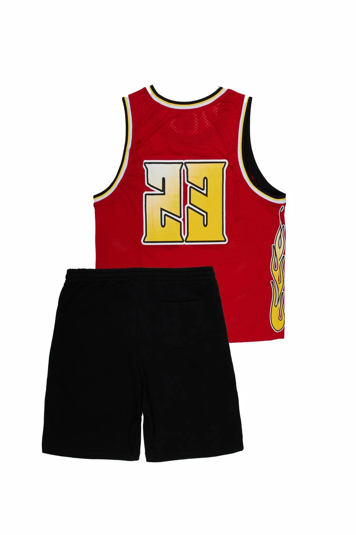 Best Pirce 😀 MENS SHORT SETS Track Sets BOLAN SHORT SET-RED 💯 4 MENS SHORT SETS Track Sets BOLAN SHORT SET-RED