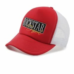MENS ACCESSORIES BOTS TRUCKER HAT-RED