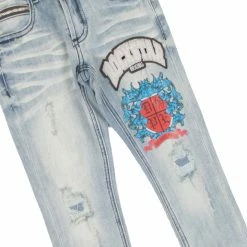 BOYS DENIM SETS New Arrivals BOYS AUDACIO T-SHIRT/JEAN SET-WHITE