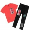BOYS DENIM SETS New Arrivals BOYS DRAX T-SHIRT/JEAN SET-RED