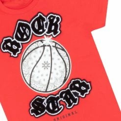 BOYS DENIM SETS BOYS FENRITH T-SHIRT/JEAN SET-RED New Arrivals