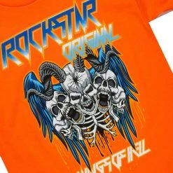 BOYS DENIM SETS BOYS NASH DENIM SHORT SET-ORANGE