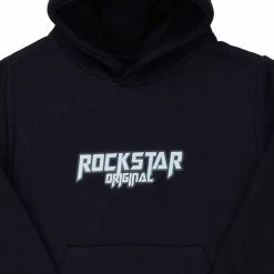 BOYS HOODIES & SWEATSHIRTS New Arrivals BOYS ROCKSTAR GRAPHIC HOODIE-NAVY