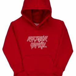 BOYS HOODIES & SWEATSHIRTS BOYS ROCKSTAR GRAPHIC HOODIE-RED New Arrivals